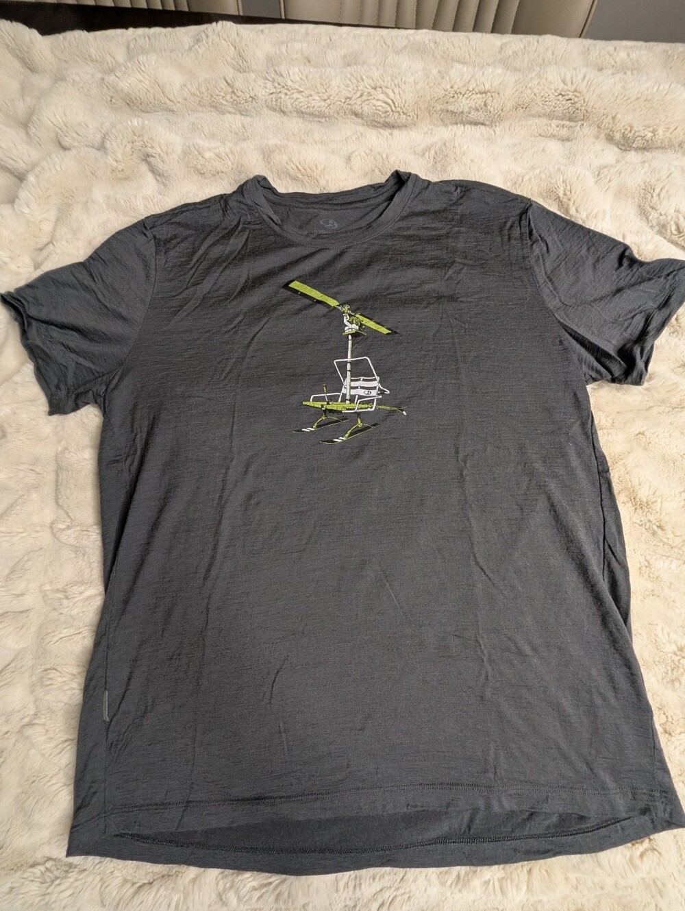 ICEBREAKER Men's Gray Graphic Tee